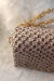 MARIE - Bolsa Estilo CLUTCH com Alça em Metal - Em Macramê - BOHO CHIC