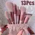 Revele Sua Beleza: Conjunto de 13 Pincéis de Maquiagem para uma Aplicação Perfeita - comprar online