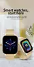 Relógio inteligente - Smart Watch para Android, tela colorida de 1,44