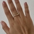 Anillo doble tira con zirconias