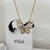 Cadena dije mariposa con zirconias