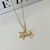 Cadena dije estrella de mar con zirconias y perla