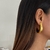 Aretes big chuncky dorado