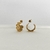 Aretes con forma de ovalos
