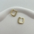 Hoops cuadrados con zirconias