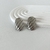 Aretes plateados