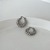 Hoops chunky plateadas