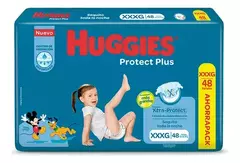 PAÑ HUGGIES PROTECT PLUS XXXG X48