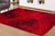 Tapete sala quarto 3D 150x200 vermelho - Harmoni Decorações