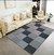 Imagem do Tapete Sislle 050x080 Tipo Sisal Antiderrapante s618 Preto e cinza