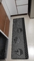 Passadeira Lancer sislle 0,50x1,50 Tipo Sisal Antiderrapante Preto Cinza ks78 - Harmoni Decorações