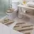 Tapete banheiro Kit com 3 pçs Jolitex Resort Clean BG