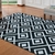 Tapete sala quarto Donatelo 140x200 008 preto e cinza