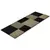 Tapete Passadeira Sislle 066x230 Tipo sisal Antiderrapante ps32 preto e palha