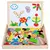 Pizarra Imantada doble- Caja de madera con figuras