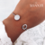 Pulsera tipo esclava con círculo AQ
