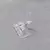 Anillo abierto con cubic Plata 925