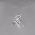Anillo en v con cubic de un lado T. 18 en Plata 925