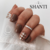 Anillo midi diseño mini corazones P925