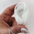 Cuff con strass tres líneas, plata 925