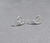 Aros INFINITO con cubic, unidad en plata 925