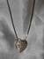 Conjunto cadena plana con dije corazón AD