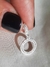 Charms circulo con cubic en plata 925
