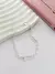 Pulsera doble, eslabones y bolitas, AB