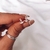 Aros pasantes mini anclas , En plata 925