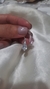Dije gota rosa/cristal, en plata 925