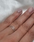 Anillo en v doble linea, en Plata 925