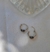 Argollitas con aplicaciones de plata Bali, plata 925