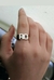Anillo sello, letras caladas, en plata 925. (Personalizado con 15 días de demora, anticipate)