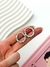 Argollas torzadas pasante de 2 cm en AQ