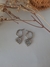 Argollas con colgante corazones calados con strass en AQ - comprar online