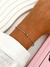 Pulsera cola de rata 5 bolitas, regulable en AQ