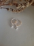 Argollitas 10mm con cubic y colgante corazón, cierre bisagra en Plata 925