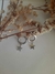 Argollitas con colgante estrella 8mm con cierre bisagra en Plata 925