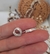 Mini argollitas con cubic cristal 5mm, cierre con bisagras en Plata 925 - comprar online