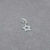 Dije charms estrella con cubic Plata 925
