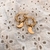 Argollitas con colgante lunas en AD