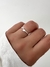 Anillo flecha abierto en Plata liso