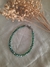 Pulsera cristal verde con cierre en AQ - comprar online
