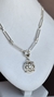 Conjunto cadena y dije, plata y oro
