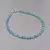 Pulsera de cristal turquesa en plata 925