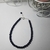 PULSERA Cristales negra CIERRE PLATA 925