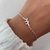 Pulsera diseño Hojitas con Cubic Plata 925