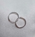 ARGOLLAS lisas, cierre cubano, unidad 10 y 11 mm en Plata 925