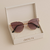 Oculos de Sol em reflexo Lilás e detalhes em dourado - comprar online