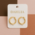 Brinco Argolinha Grande em fecho click Hipoalergénica banhado a ouro 18K - (cópia)